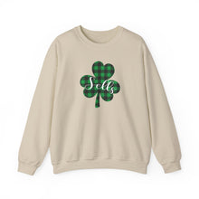 Load image into Gallery viewer, Sells Plaid Shamrock Adult Crewneck