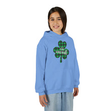 Load image into Gallery viewer, Olde Sawmill Plaid Shamrock YOUTH Hoodie