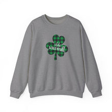 Load image into Gallery viewer, Olde Sawmill Plaid Shamrock Adult Super Soft Crewneck Sweatshirt