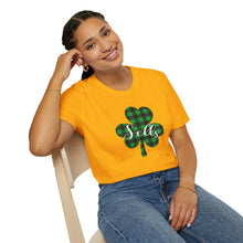 Load image into Gallery viewer, Sells Plaid Shamrock ADULT Super Soft T-Shirt