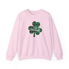 Load image into Gallery viewer, Olde Sawmill Plaid Shamrock Adult Super Soft Crewneck Sweatshirt