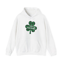 Load image into Gallery viewer, Olde Sawmill Plaid Shamrock ADULT Hooded Sweatshirt