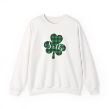 Load image into Gallery viewer, Sells Plaid Shamrock Adult Crewneck