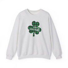 Load image into Gallery viewer, Olde Sawmill Plaid Shamrock Adult Super Soft Crewneck Sweatshirt