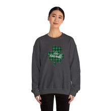 Load image into Gallery viewer, Olde Sawmill Plaid Shamrock Adult Super Soft Crewneck Sweatshirt