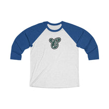 Load image into Gallery viewer, Chapman Letter Logo 3/4 Raglan Teacher Tee