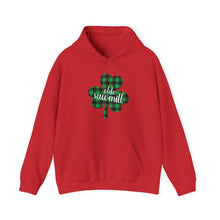 Load image into Gallery viewer, Olde Sawmill Plaid Shamrock ADULT Hooded Sweatshirt