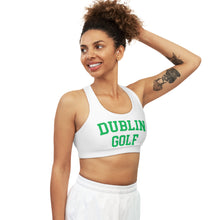 Load image into Gallery viewer, Dublin Golf Collegiate Seamless Sports Bra (AOP)