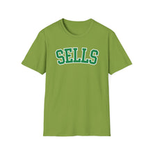 Load image into Gallery viewer, Sells Adult College Block Super Soft T-Shirt