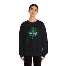 Load image into Gallery viewer, Olde Sawmill Plaid Shamrock Adult Super Soft Crewneck Sweatshirt