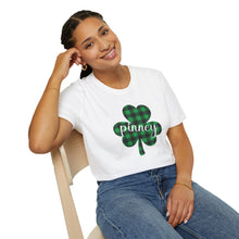 Load image into Gallery viewer, Pinney Plaid Shamrock Jersey Short Sleeve Tee