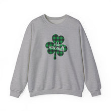 Load image into Gallery viewer, Olde Sawmill Plaid Shamrock Adult Super Soft Crewneck Sweatshirt