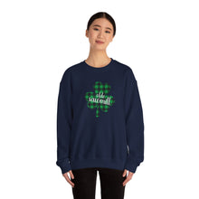 Load image into Gallery viewer, Olde Sawmill Plaid Shamrock Adult Super Soft Crewneck Sweatshirt