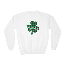 Load image into Gallery viewer, Wyandot Shamrock Youth Crewneck Sweatshirt