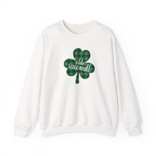 Load image into Gallery viewer, Olde Sawmill Plaid Shamrock Adult Super Soft Crewneck Sweatshirt