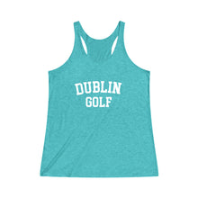 Load image into Gallery viewer, Dublin Golf Collegiate Women's Tri-Blend Racerback Tank
