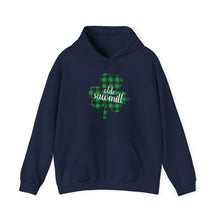 Load image into Gallery viewer, Olde Sawmill Plaid Shamrock ADULT Hooded Sweatshirt