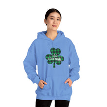 Load image into Gallery viewer, Olde Sawmill Plaid Shamrock ADULT Hooded Sweatshirt