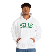Load image into Gallery viewer, Sells College Block Adult Hooded Sweatshirt