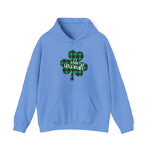 Load image into Gallery viewer, Olde Sawmill Plaid Shamrock ADULT Hooded Sweatshirt