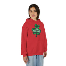 Load image into Gallery viewer, Olde Sawmill Plaid Shamrock YOUTH Hoodie