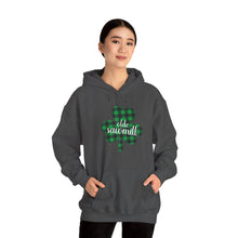 Load image into Gallery viewer, Olde Sawmill Plaid Shamrock ADULT Hooded Sweatshirt