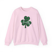 Load image into Gallery viewer, Sells Plaid Shamrock Adult Crewneck
