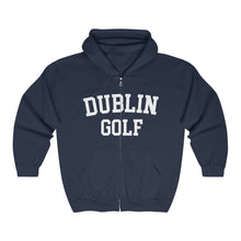 Load image into Gallery viewer, Dublin Golf Collegiate Super Soft Full Zip Hooded Sweatshirt