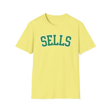 Load image into Gallery viewer, Sells Adult College Block Super Soft T-Shirt