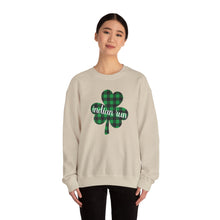 Load image into Gallery viewer, Indian Run Plaid Shamrock Adult Crewneck Sweatshirt