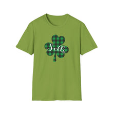 Load image into Gallery viewer, Sells Plaid Shamrock ADULT Super Soft T-Shirt