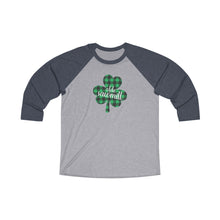 Load image into Gallery viewer, Olde Sawmill Plaid Shamrock Baseball Tee