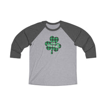 Load image into Gallery viewer, Olde Sawmill Plaid Shamrock Baseball Tee