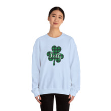 Load image into Gallery viewer, Sells Plaid Shamrock Adult Crewneck