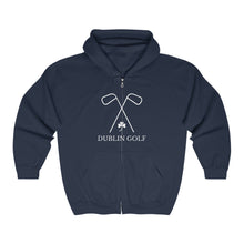 Load image into Gallery viewer, Dublin Golf Logo Super Soft Full Zip Hooded Sweatshirt