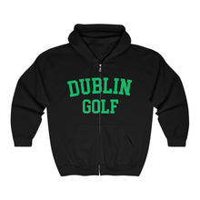 Load image into Gallery viewer, Dublin Golf Collegiate Super Soft Full Zip Hooded Sweatshirt