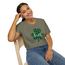 Load image into Gallery viewer, Sells Plaid Shamrock ADULT Super Soft T-Shirt