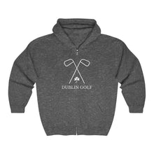 Load image into Gallery viewer, Dublin Golf Logo Super Soft Full Zip Hooded Sweatshirt