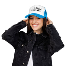 Load image into Gallery viewer, DJMB Band Loading Crew Trucker Hat with Truck Embroidery, Adjustable Foam Cap