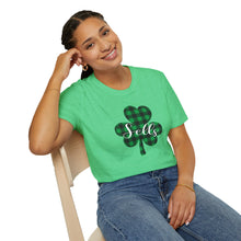 Load image into Gallery viewer, Sells Plaid Shamrock ADULT Super Soft T-Shirt