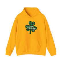 Load image into Gallery viewer, Olde Sawmill Plaid Shamrock ADULT Hooded Sweatshirt