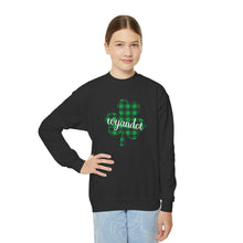 Load image into Gallery viewer, Wyandot Shamrock Youth Crewneck Sweatshirt
