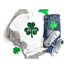 Load image into Gallery viewer, Depp Plaid Shamrock ADULT Super Soft T-Shirt