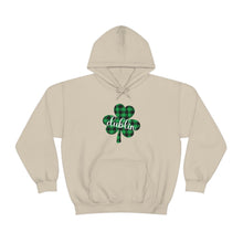 Load image into Gallery viewer, Dublin Plaid Shamrock ADULT Hooded Sweatshirt