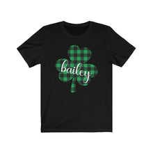 Load image into Gallery viewer, Bailey Plaid Shamrock ADULT Tee