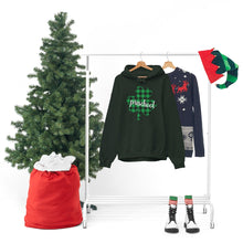 Load image into Gallery viewer, Preschool Plaid Shamrock ADULT Hooded Sweatshirt