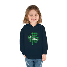 Load image into Gallery viewer, Dublin Shamrock Toddler Pullover Fleece Hoodie