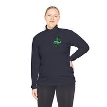 Load image into Gallery viewer, Preschool Plaid Shamrock ADULT Unisex Quarter-Zip Pullover