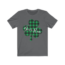 Load image into Gallery viewer, Deer Run Plaid Shamrock Adult Tee