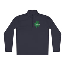 Load image into Gallery viewer, Preschool Plaid Shamrock ADULT Unisex Quarter-Zip Pullover